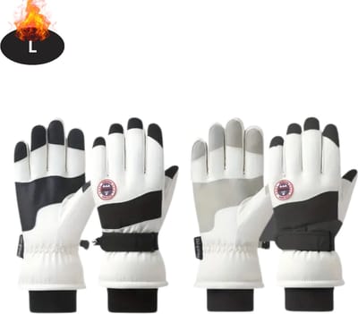 Bovista Skihandschoenen - Handschoenen Winter - Handschoenen Dames - Touchscreen - Antislip - Waterdicht - Zwart - L