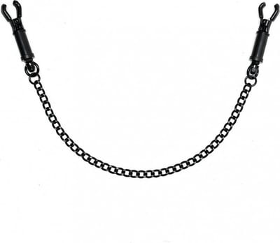 Bondage Play tepelklemmen met zwarte ketting