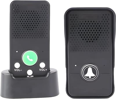 Draadloze Deurbel Intercom - Handsfree Intercom Systeem - Communicatie Thuis - Volledig Duplex - 250m Bereik - Zwart