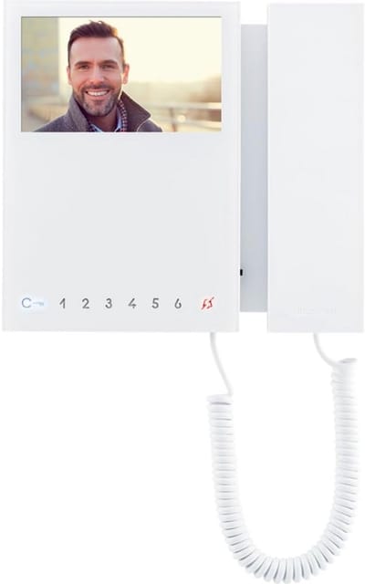 Witte Mini-monitor met 8 Knoppen voor Intercomsystemen