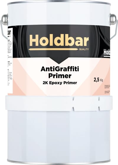 Holdbar Anti Graffiti Primer 2,5 Kg - Primer voor Holdbar Anti Graffiti Coating - Hecht op Hout, Metaal, Kunststof, Steen, Beton, Glas, Tegels, Stuc- en pleisterwerk