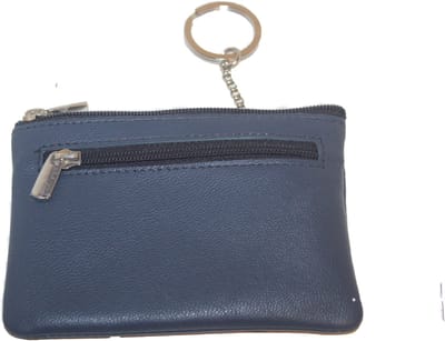 soft lederen sleutelbeursje per 2 / sleutel etuitje met ring en kettinkje / buideltje voor sleutelbos / combi portemonneetje in rood, paars, roze, groen, navy, blauw, zwart leer / 264 in 7 kleuren