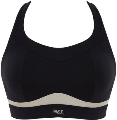Panache - Freedom Non Wired Non Padded Sport BH - Black/Chalk - 70F