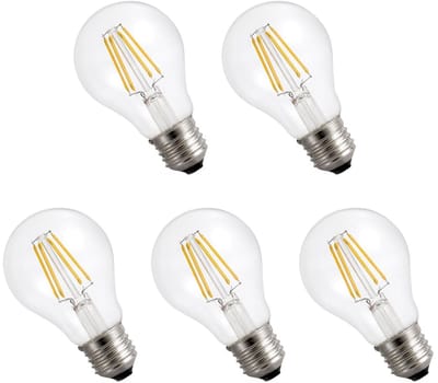 Spectrum LED Lamp E27 8.5W 230V - 110 Lumen - 2700K Warm wit - Gezellig licht - Energiezuinig - 5 stuks