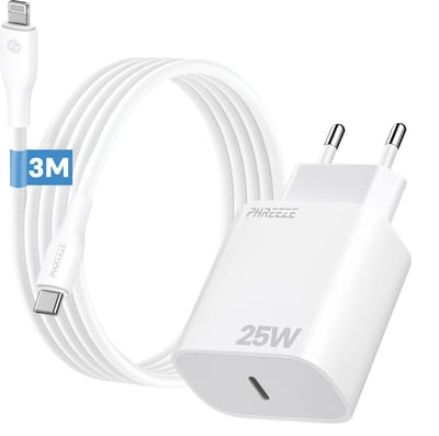 Oplader geschikt voor iPhone iPad met Lightning naar usb C kabel - Snellader 3m