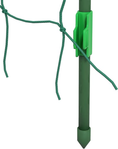 Wishdor - Klimplantrek - Verstelbaar - Met Beschermnet - Kunststof Gecoat Staal - Groen - 144 X 167 X 206 Cm