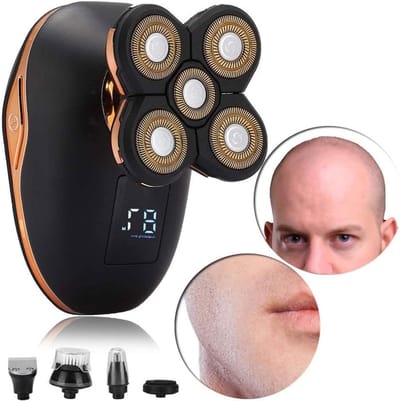 Elektrisch Scheerapparaat - Multifunctionele Trimmer - Persoonlijke Verzorging - 5 Verwisselbare Koppen - 500 Gram - One Color