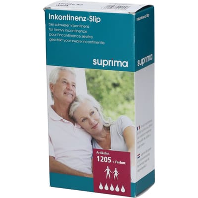 Suprima 1205 Incontinentiebroekje PVC slip, UNISEX, wit (42) (heupomtrek 102 cm)
