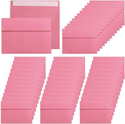 Zelfklevende Enveloppen - Perzik Roze - 18,3 x 13,1 cm - Papier - Voor Wenskaarten en Uitnodigingen