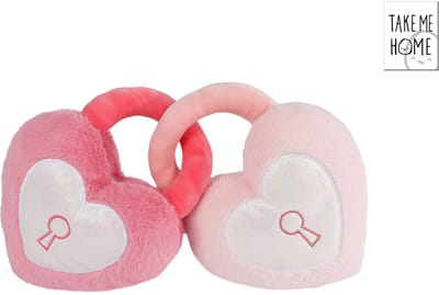 Take Me Home knuffel harten pluche 16cm valentijn cadeau.