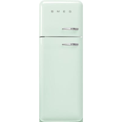 SMEG Koelkast Retro Vrijstaande ijskast Koelkast, Jaren 50, Dubbeldeurs, Vrijstaand , Positie scharnier: Links, Watergroen
