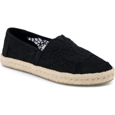 TOMS Alpargata Rope 2.0 Schoen Katoen Vrouwen Zwarte Espadrilles