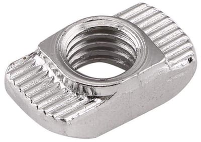 Set Sliding T Nuts in Gegalvaniseerd Koolstofstaal voor Aluminium Profielen - EU30-M4×15.5mm×8mm, Ideaal voor Constructie en Montage