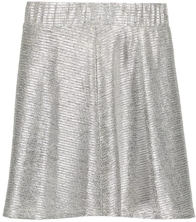Geisha winter shiny rok meisjes - zilver
