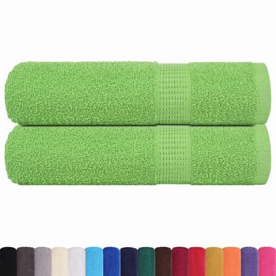 vidaXL - Handdoeken - FROGN - 2 - st - 50x100 - cm - 360 - g/m² - appelgroen