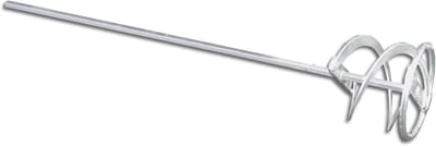 Wentelmixer Dubbele Spiraal - Mortelmixer Roerstaaf - Materiaalmengen - Verzinkt Staal Robuust - Ø95x500mm - Zilverkleurig