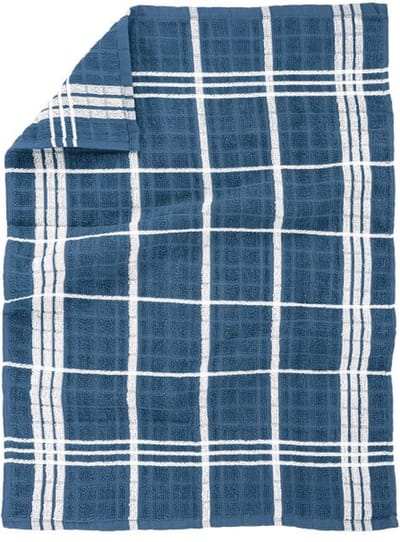 Tiseco Home Studio - Keukenhanddoek OMAN - SET/6 - 100% katoen - badstof - ultra-absorberend - sneldrogend - duurzaam materiaal - 50x70 cm - Bluestone