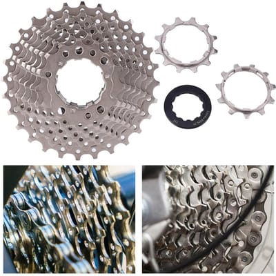 891011 Vitesse 1128T Vélo de Route Roue Libre Cassette Pignon Accessoires de Remplacement pour Vélo 9V gray