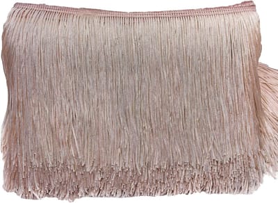 Fringe border van 15cm x 1m voor DIY projecten, decoratie, kleding en kostuums met zijdeachtige franjes en linten