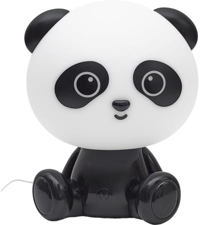 Home Deco Kids Nachtlampje - Pandabeer - USB - oplaadbaar - aan/uit knop - wit - 24 cm - kinderkamer