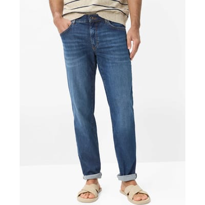 Brax Heren Jeans  Style CADIZ, denim blauw regular, maat 33/34