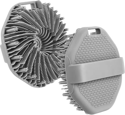 longziming -2*Silikon Lichaamsborstel voor Peeling en Reiniging – Douchborstel met Haken voor Hoofdhuidmassage en Zachte Scrub – Geschikt voor Alle Huidtypes – Snel Schuimen en Verfrissen
