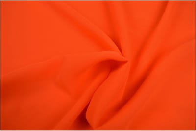 Chiffon stof - Donker oranje - 1 meter - Per meter - 150cm breed