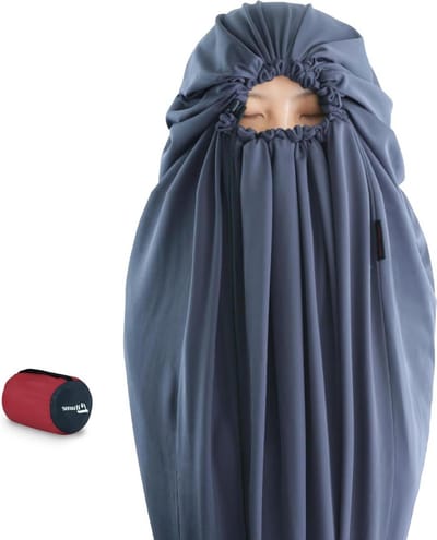 Fluwelen Fleece/Thermolite Slaapzak Liner Optellen tot 14°F/22°F Antistatische Mummie Slaapzak voor Backpacking Camping - Lichtgewicht en Warm Slaapzak voor camping