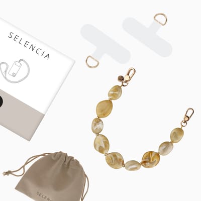 Selencia Universeel Desert Swirl Polskoord - Telefoon Ketting - GSM Koord - Sand