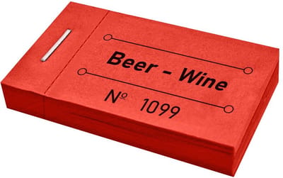 CombiCraft consumptiebonnen beer wine red - 5 boekjes met in totaal 250 bonnen