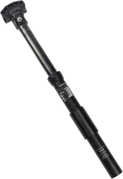 Verstelbare Zadelpen - Fiets Zadelbuis - Fietscomfort Verbeteren - Handbediende Hoogteverstelling - 125mm Verstelbereik - Zwart