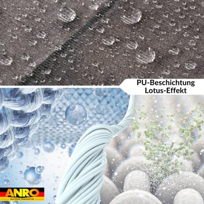 ANRO Tafelkleed Houtlook Meerkleurig 140x120cm Rechte rand Afwasbaar Waterafstotend Binnen & Buiten