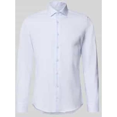 slim fit zakelijk overhemd van 100% katoen model 'Spread Kent'