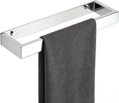 SnelShoppen - Zelfklevende Handdoekhouder 30cm, Polished Chrome Towel Rack, Wandmontage Handdoekrek, RVS SUS304 voor Badkamer Keuken, Geen Boren