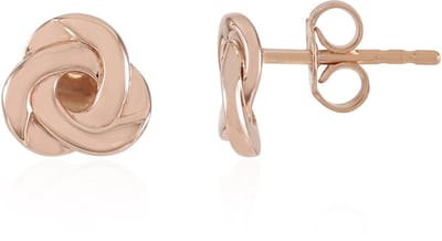 Cavill - Zilveren Oorknopjes - 925 Sterling Zilver met Roségouden Vergulding - 9 mm - Hypoallergeen Lichtgewicht Sieraden voor Dames