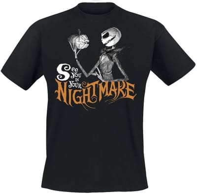 The Nightmare Before Christmas - Disney T-shirt - 2024-09-19 - L tot 3XL - voor Mannen - zwart