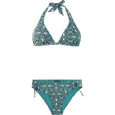 Protest PRTFungi - Halter bikini set Dames - Koordsluiting - Uitneembare vulling - Normale pasvorm - Medium dekking - Groen