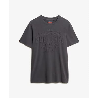 Superdry - Workwear T-shirt met relaxte pasvorm en reliëf - Heren - T-shirts