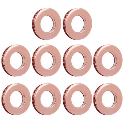 10 stuks 15,7 mm leren oogjes legering dubbelzijdig ronde metalen oogjes voor schoenveter riem