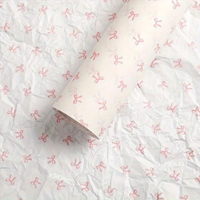 20 Pièces/ensemble Papier Doux Mince Motif Nœud Papier d'Emballage Papier d'Emballage Cadeau Fleur Décoration Cadeau de Noël Emballage Boîte Cadeau Papier Bouquet