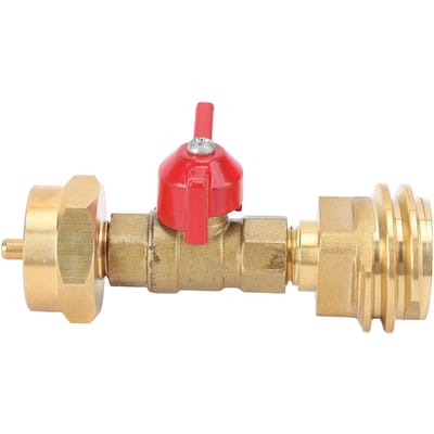 Gastankadapter met Ventiel Converteer CGA600 naar QCC1 Mannelijke POL Vrouwelijke Draad Snelconverter voor 1lb