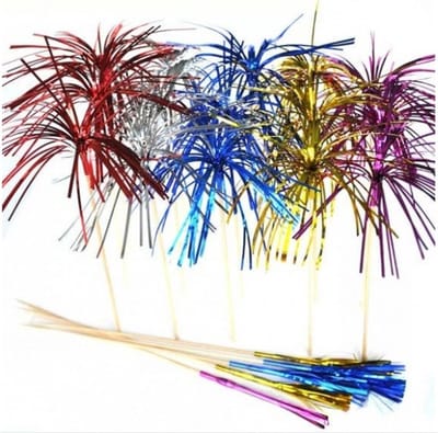 *** 30 Vuurwerk prikkertjes - Feest Aankleding - Een sprankelende toevoeging aan elk feest! van Heble® ***