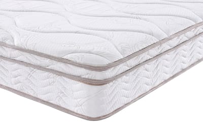 Vente-unique Set bedbodem + matras met veren met 3 zones WOLKENTANZ van MORGENGOLD - 90 x 200 cm