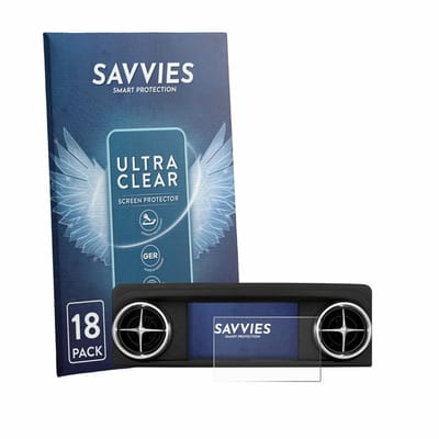 Savvies - Screenprotector voor Mercedes-Benz SLK-Class R172 2011-2016 Audio 20 CD 5.8" - Folie Beschermfolie transparant 18 Stuks
