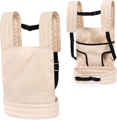 Poppendrager - Draagzak poppen - Kinderspel - Voor en achter draagbaar - Tot 46cm poppen