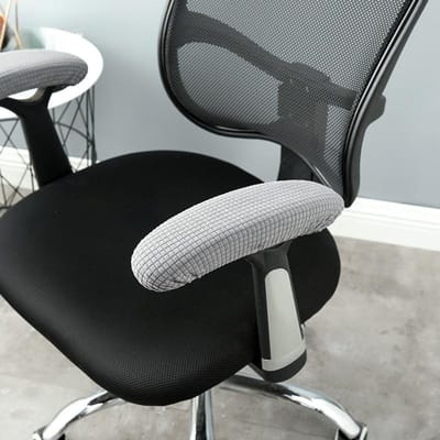 1 paar armleuninghoezen voor kantoorstoelen, verwijderbare armleuninghoezen voor kantoorstoelen, armsteunhoezen voor stoelen, wasbare elleboogsteunhoezen lichtgrijze kleur