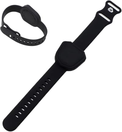 Afstandsmeter houder - Golf montageband - Golfbaan gebruik - Krachtige magneet - 17 x 10 x 6 cm - Zwart