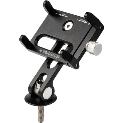 Fietsstuur Telefoonhouder Antislip Verstelbaar Aluminium Fiets Telefoonhouder voor 3.7 7.2Inch Mobiele Telefoons G93 gray