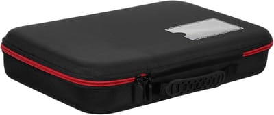 Draagbare Batterij Organizer - Batterijopbergdoos - Veilige Opslag - Waterdicht en Brandwerend - 35 x 25 x 6.5 cm - Zwart