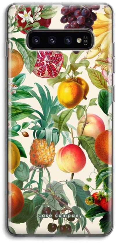 Case Company® - Hoesje geschikt voor Samsung Galaxy S10 4G hoesje - Classic Flora - Soft Cover Telefoonhoesje - Bescherming aan alle Kanten en Schermrand